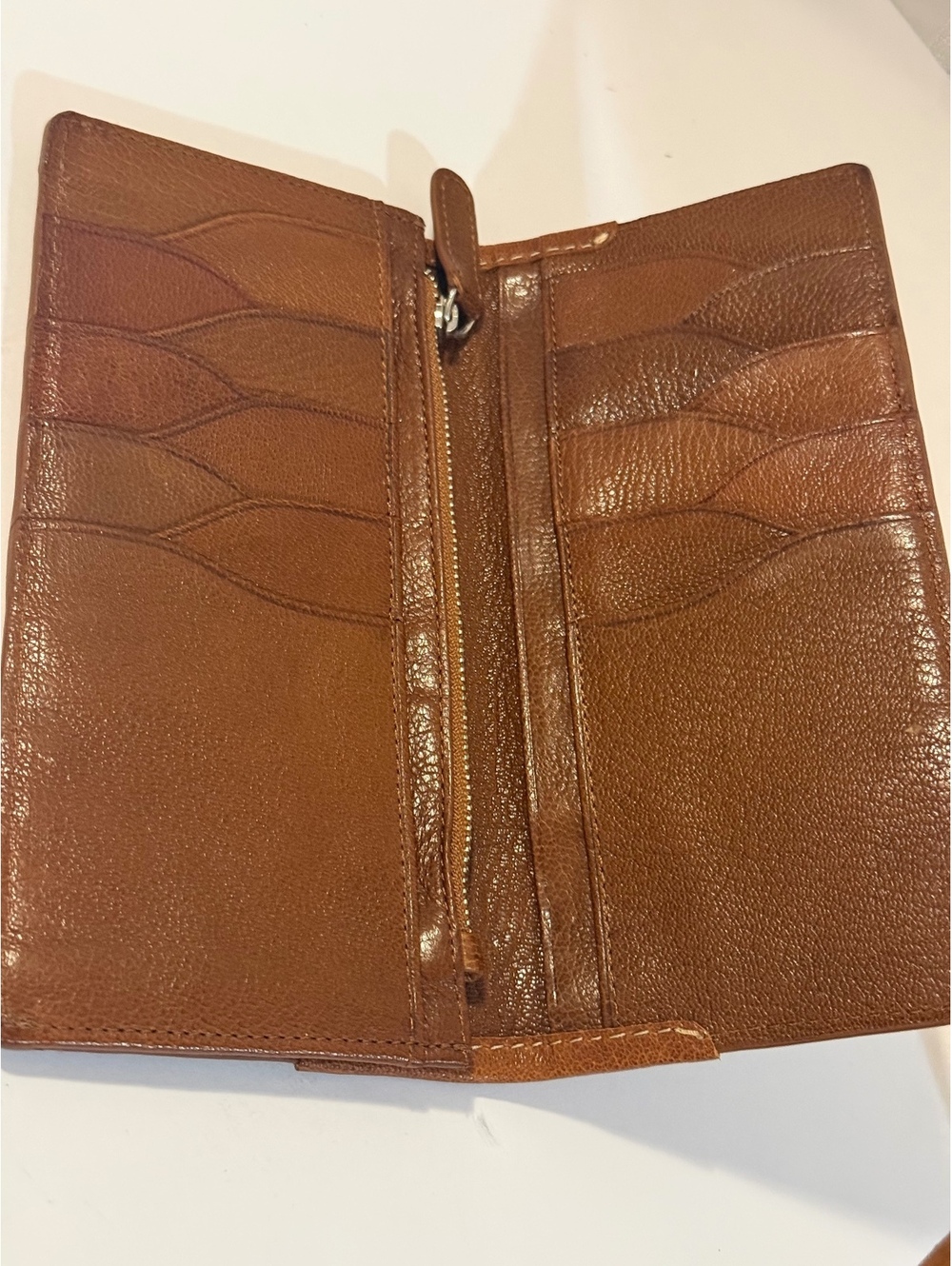Cole haan Brown leather long wallet